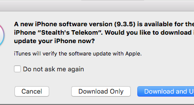 iOS Security Update